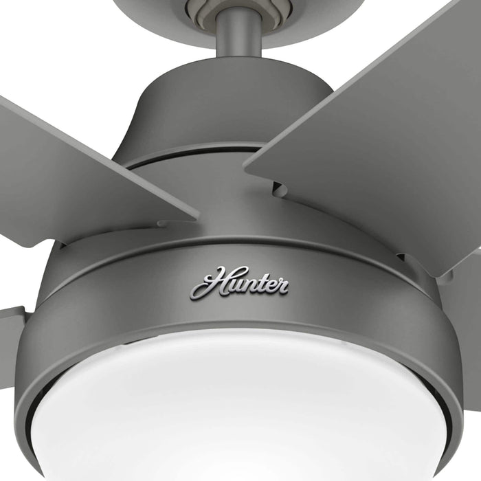 Hunter 52" Aerodyne Ceiling Fan with LED Light Kit and Handheld Integrated Control System