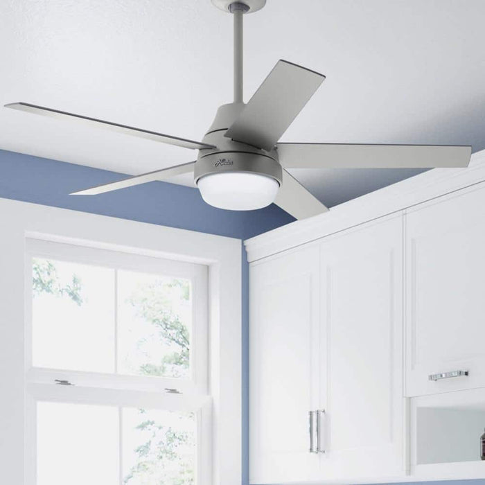 Hunter 52" Aerodyne Ceiling Fan with LED Light Kit and Handheld Integrated Control System