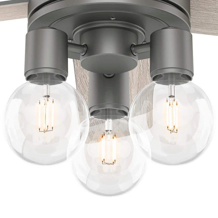 Hunter 52" Hardwick Ceiling Fan with LED Light Kit and Handheld Integrated Control System