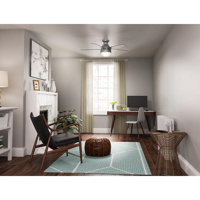 Hunter 46" Anslee Low Profile Ceiling Fan with LED Light Kit and Pull Chains