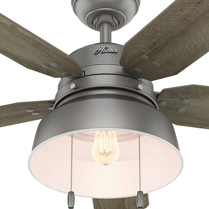 Hunter 52" Mill Valley Ceiling Fan with LED Light Kit and Pull Chains