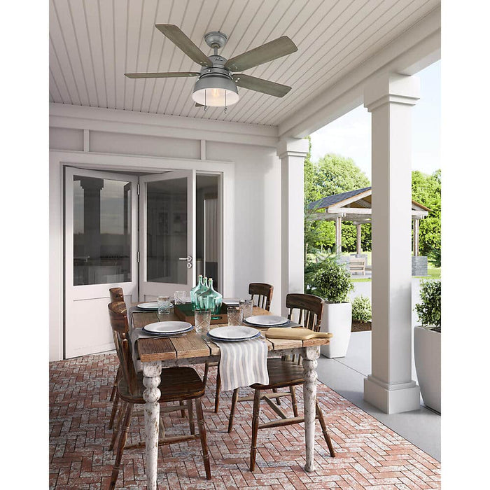 Hunter 52" Mill Valley Ceiling Fan with LED Light Kit and Pull Chains