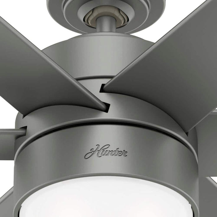 Hunter 60" Solaria Ceiling Fan with LED Light Kit and Wall Control