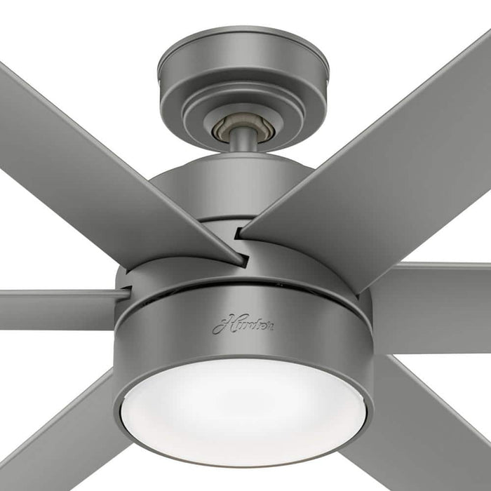 Hunter 72" Solaria Ceiling Fan with LED Light Kit and Wall Control