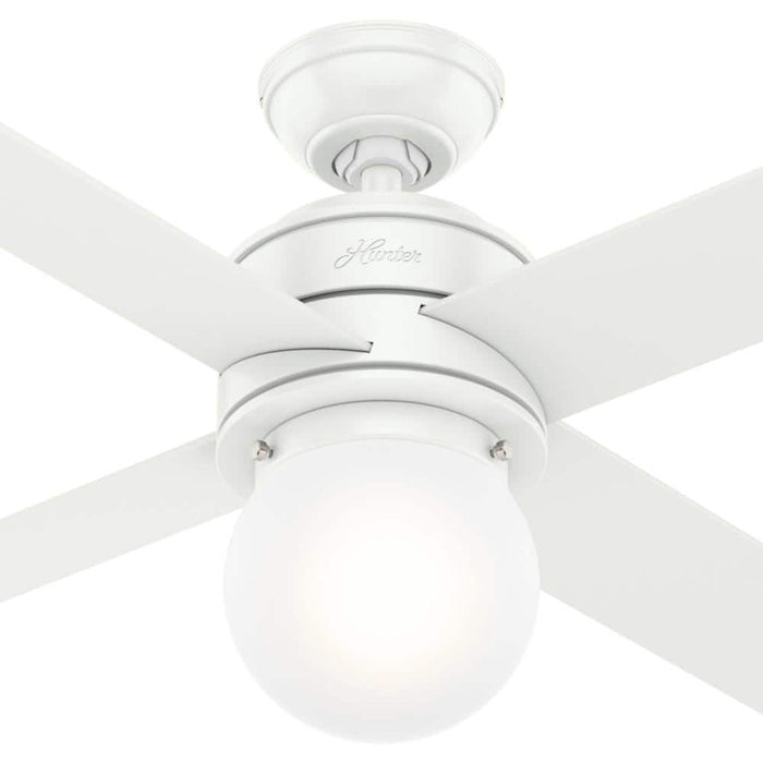 Hunter 44" Hepburn Ceiling Fan with LED Light Kit and Wall Control