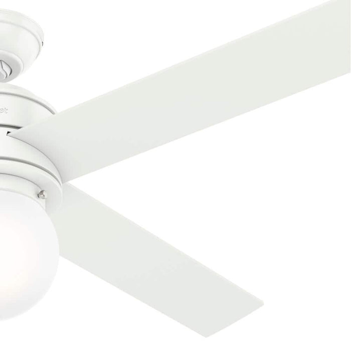 Hunter 52" Hepburn Ceiling Fan with LED Light Kit and Wall Control