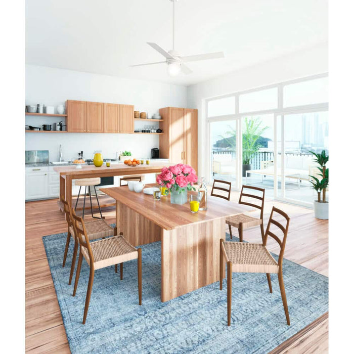 Hunter 52" Hepburn Ceiling Fan with LED Light Kit and Wall Control