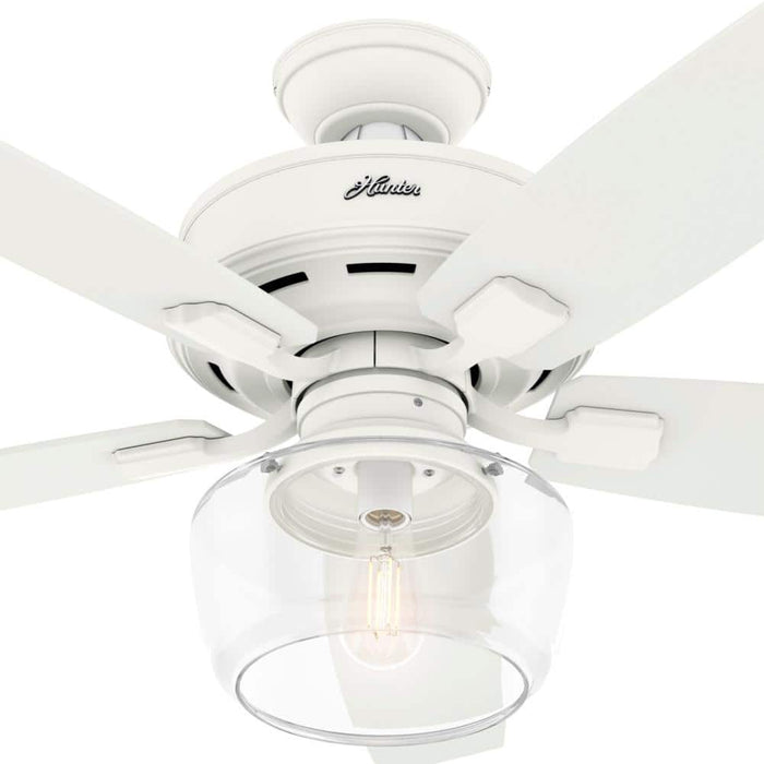 Hunter 52" Bennett Ceiling Fan with LED Light Kit and Handheld Remote