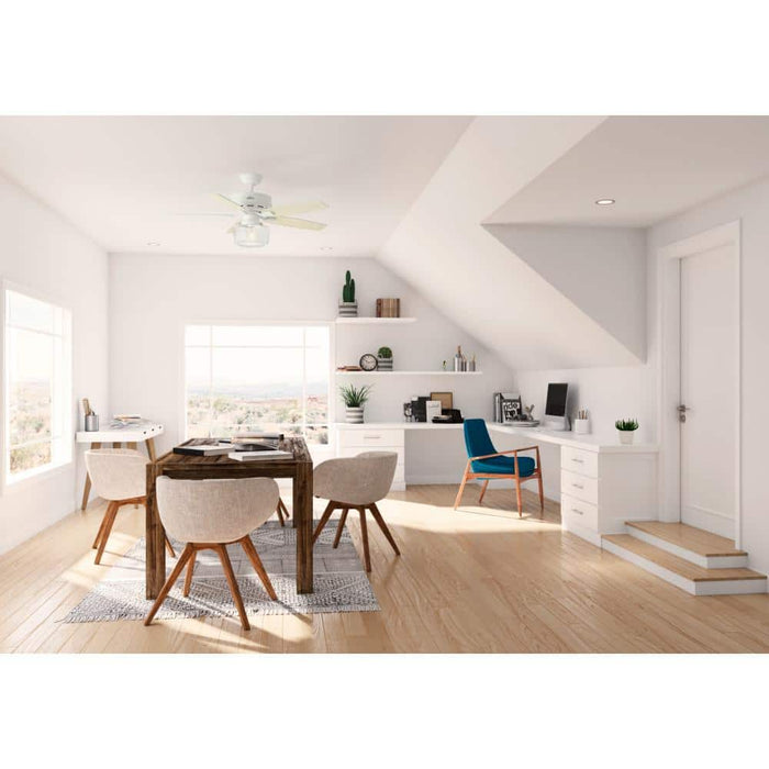 Hunter 52" Bennett Ceiling Fan with LED Light Kit and Handheld Remote