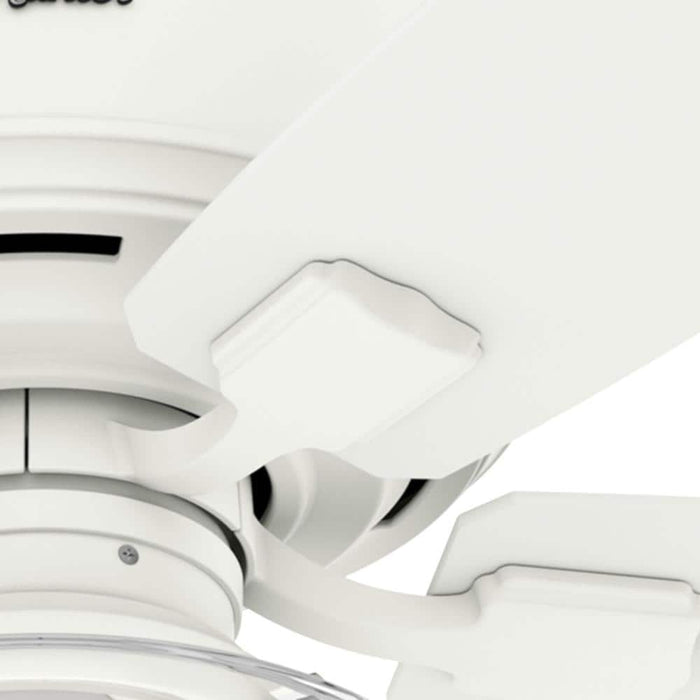 Hunter 52" Bennett Hugger Ceiling Fan with LED Light Kit and Handheld Remote