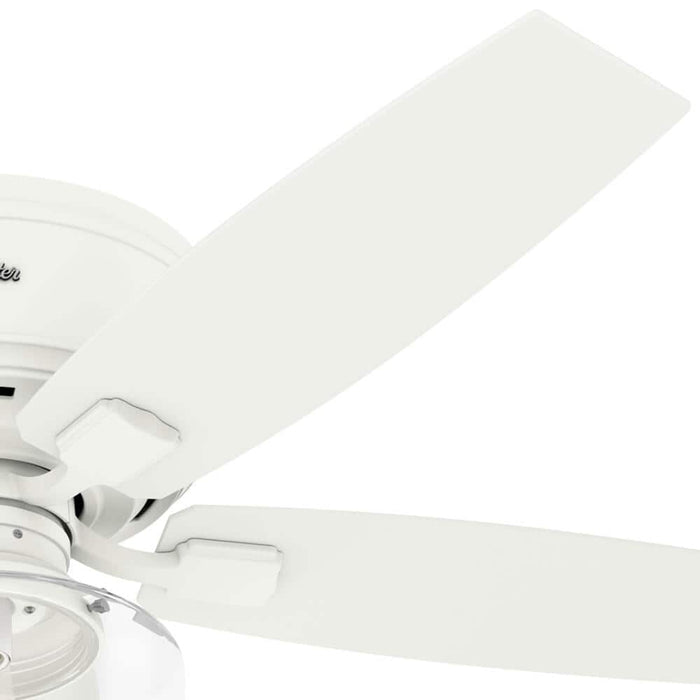 Hunter 52" Bennett Hugger Ceiling Fan with LED Light Kit and Handheld Remote