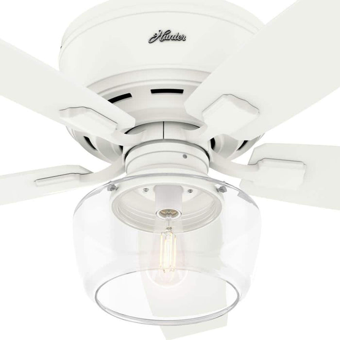 Hunter 52" Bennett Hugger Ceiling Fan with LED Light Kit and Handheld Remote