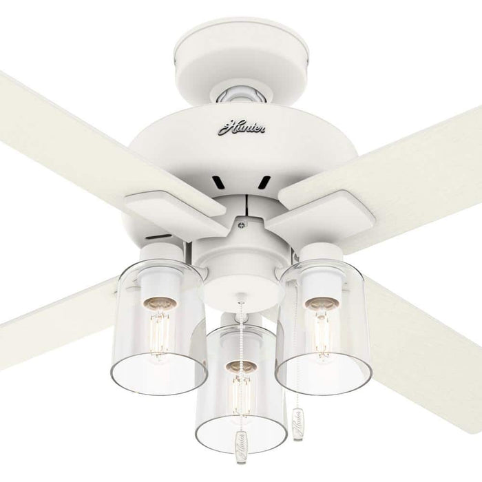 Hunter 44" Pelston Ceiling Fan with LED Light Kit and Pull Chains
