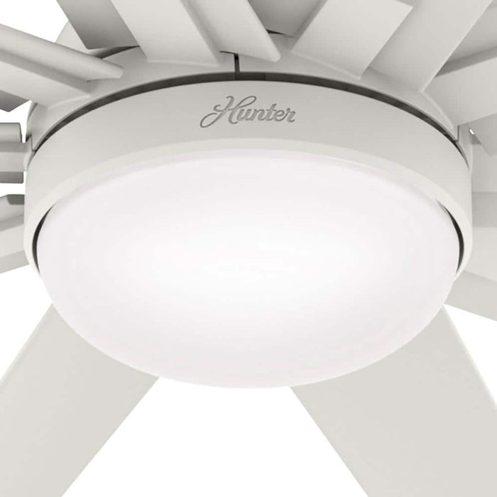 Hunter 72" Overton Ceiling Fan with LED Light Kit and Wall Control