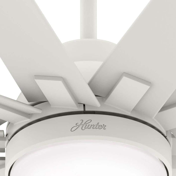Hunter 60" Overton Ceiling Fan with LED Light Kit and Wall Control