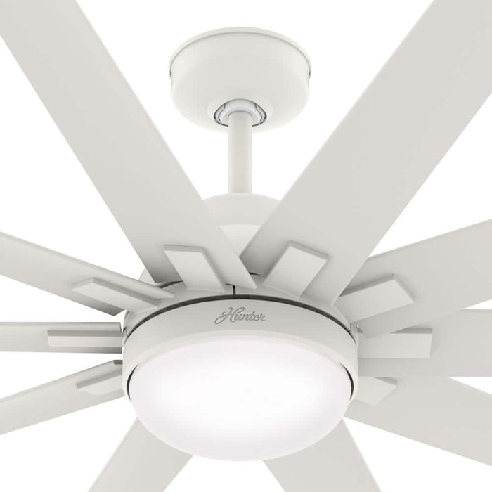 Hunter 60" Overton Ceiling Fan with LED Light Kit and Wall Control