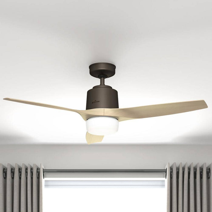 Hunter 52" Neuron Ceiling Fan with LED Light Kit and Handheld Remote
