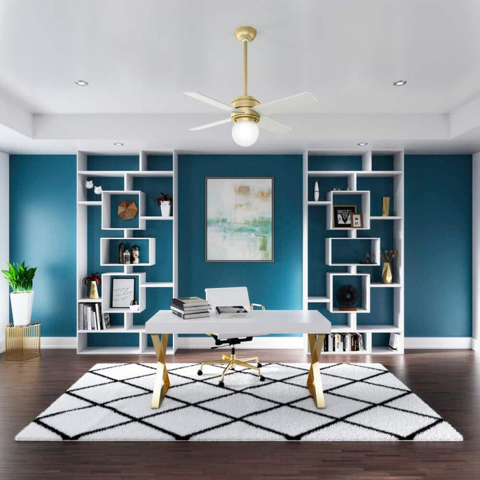 Hunter 44" Hepburn Ceiling Fan with LED Light Kit and Wall Control