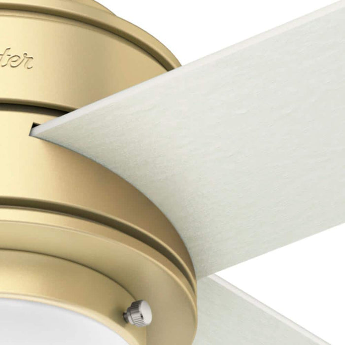 Hunter 44" Hepburn Ceiling Fan with LED Light Kit and Wall Control