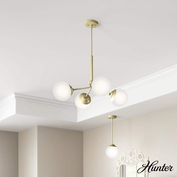 Hunter Hepburn Four Light Chandelier