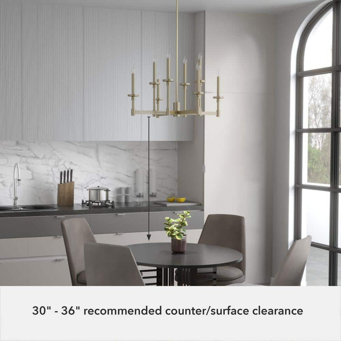 Hunter Briargrove Eight Light Chandelier