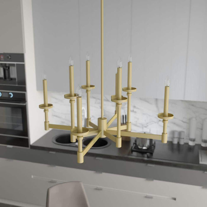 Hunter Briargrove Eight Light Chandelier