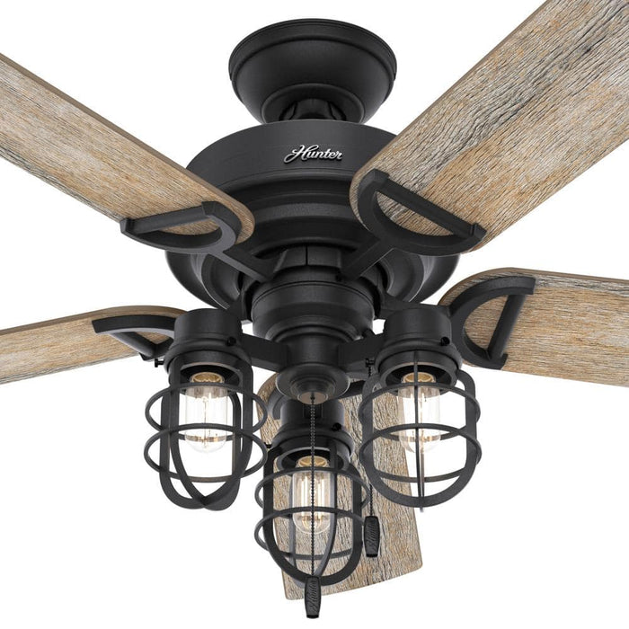 Hunter 52" Starklake Ceiling Fan with LED Light Kit and Pull Chains