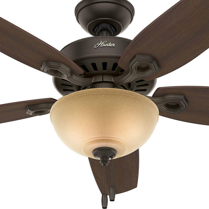 Hunter 52" Builder Ceiling Fan with LED Light Kit and Pull Chains