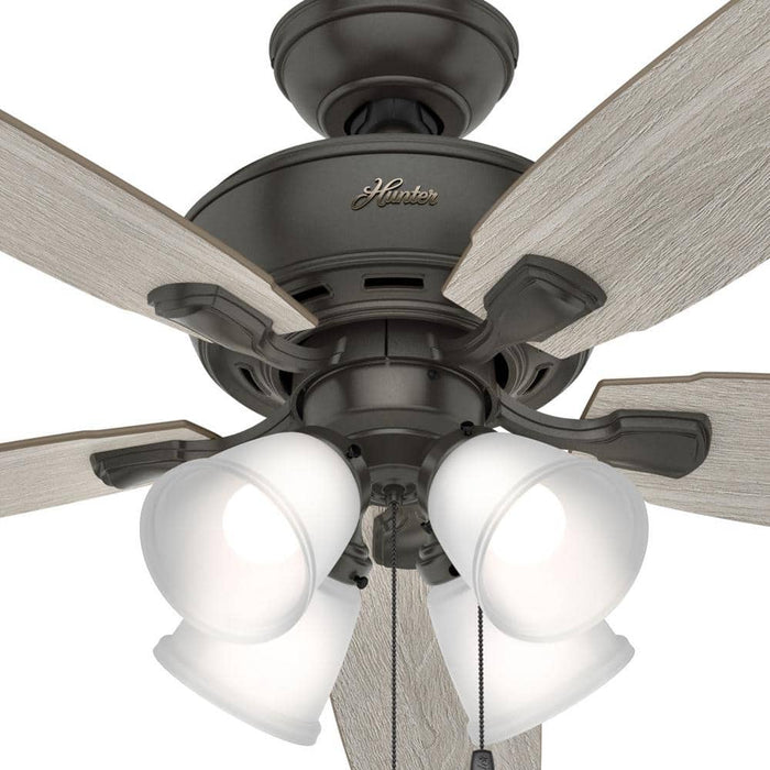 Hunter 52" Amberlin Ceiling Fan with LED Light Kit and Pull Chains