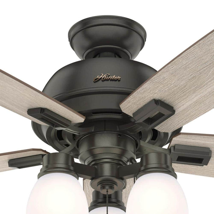Hunter 52" Donegan Ceiling Fan with LED Light Kit and Pull Chains