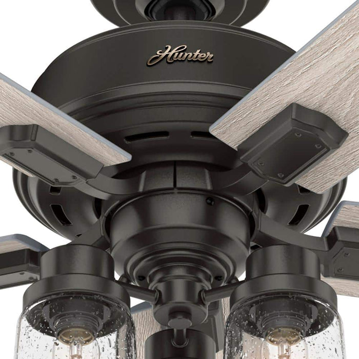 Hunter 52" Hartland Ceiling Fan with LED Light Kit and Pull Chains