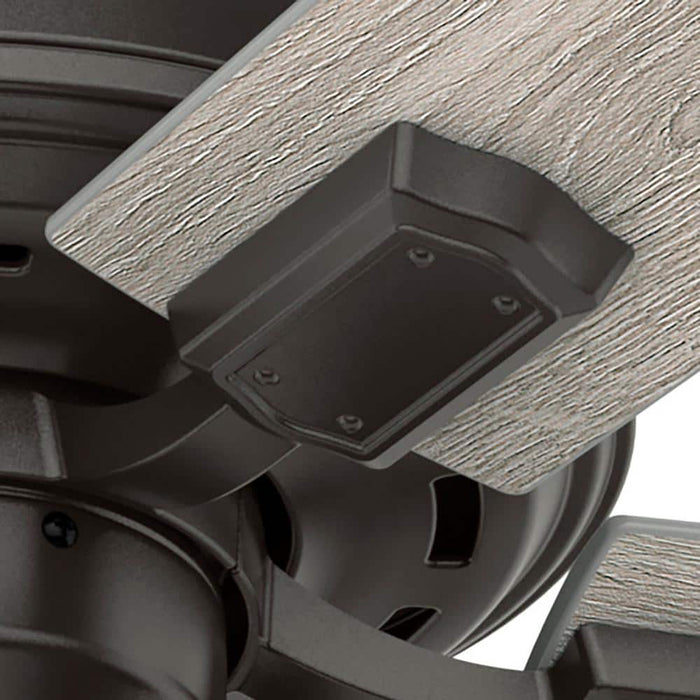 Hunter 44" Hartland Hugger Ceiling Fan with LED Light Kit and Pull Chains