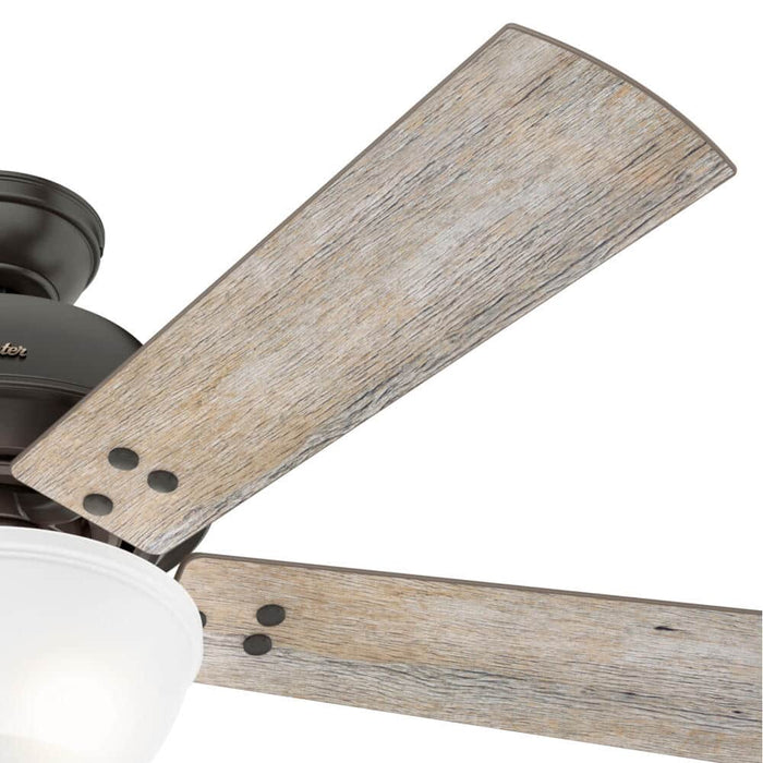 Hunter 52" Highdale Ceiling Fan with LED Light Kit and Handheld Remote