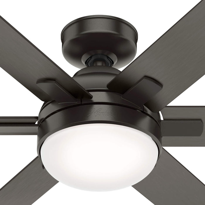 Hunter 52" Hardaway Ceiling Fan with LED Light Kit and Handheld Remote