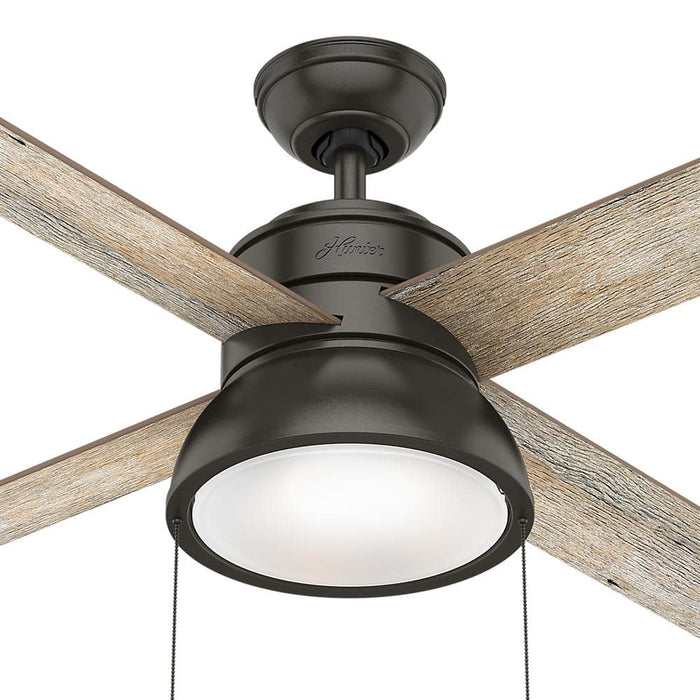 Hunter 52" Loki Ceiling Fan with LED Light Kit and Pull Chains