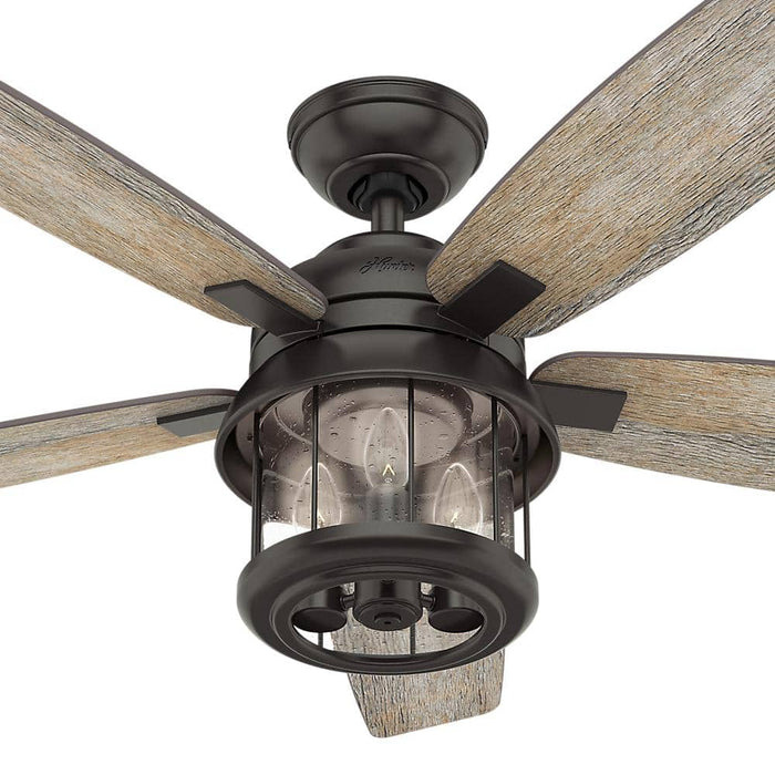 Hunter 52" Coral Bay Ceiling Fan with LED Light Kit and Handheld Remote