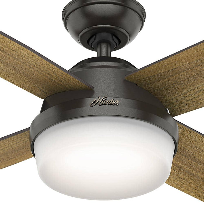 Hunter 52" Dempsey Indoor Ceiling Fan with LED Light Kit and Handheld Remote
