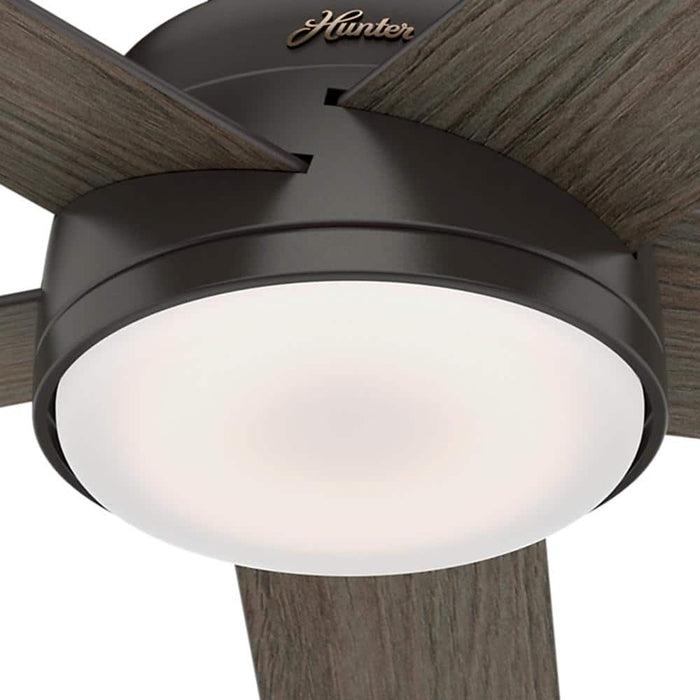 Hunter 54" Romulus Ceiling Fan with LED Light Kit and Handheld Remote