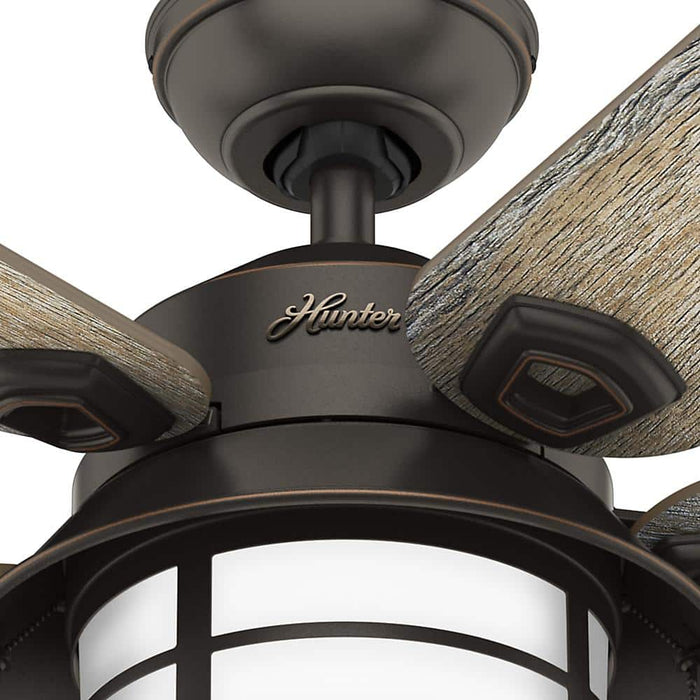 Hunter 54" Key Biscayne Ceiling Fan with LED Light Kit and Pull Chains