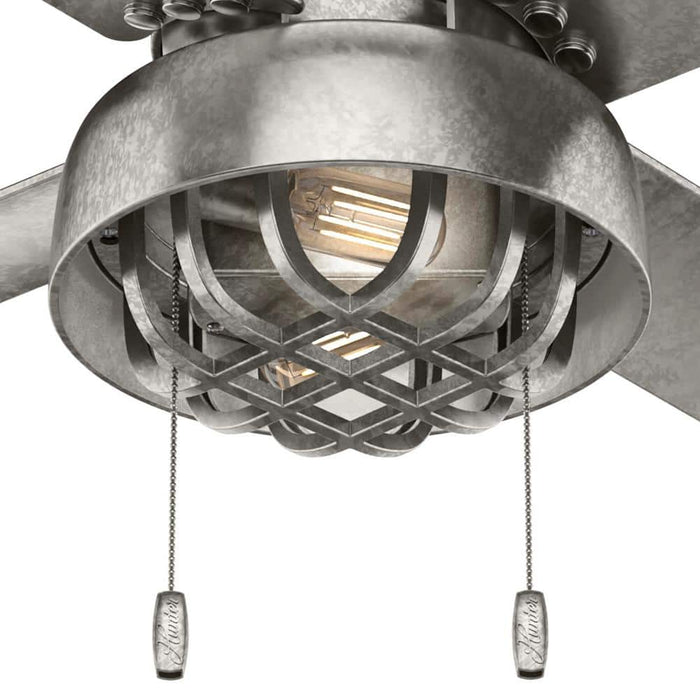 Hunter 52" Spring Mill Ceiling Fan with LED Light Kit and Pull Chains