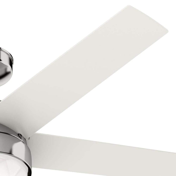 52``Ceiling Fan from the Garland collection in Polished Nickel finish