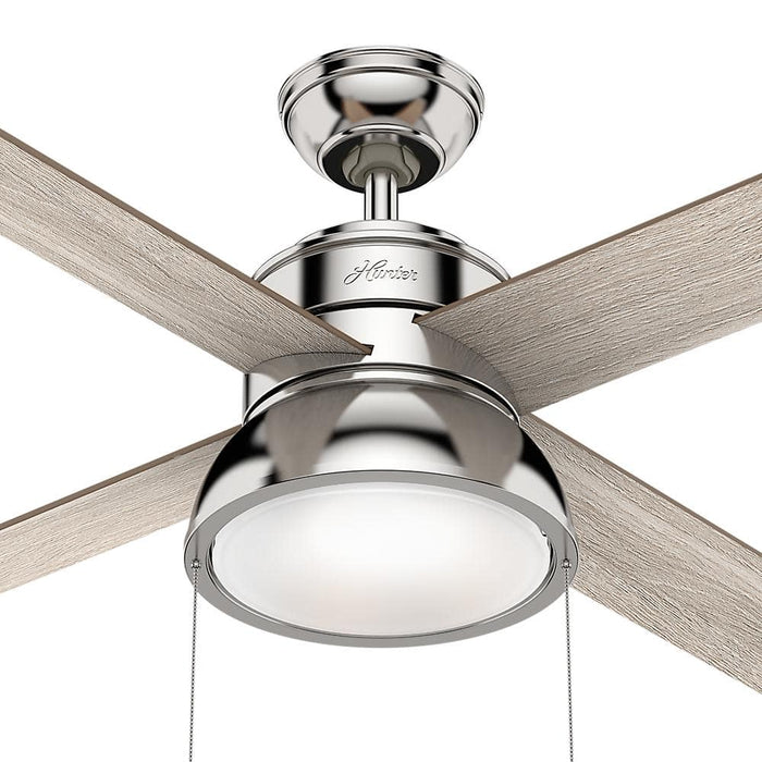 Hunter 52" Loki Ceiling Fan with LED Light Kit and Pull Chains