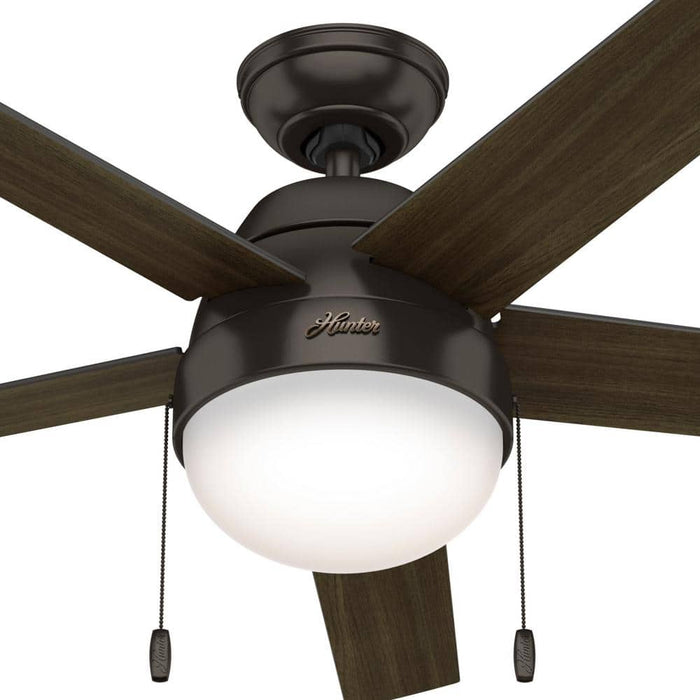 Hunter 52" Anslee Ceiling Fan with LED Light Kit and Pull Chains