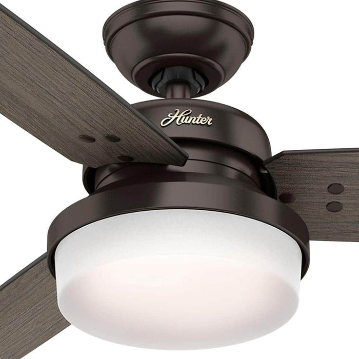 Hunter 52" Sentinel Ceiling Fan with LED Light Kit and Handheld Remote
