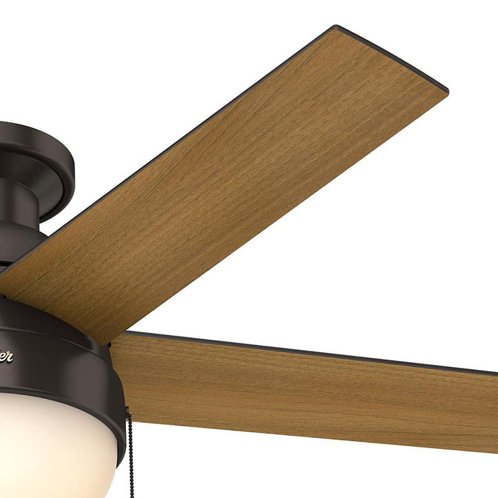 Hunter 46" Anslee Low Profile Ceiling Fan with LED Light Kit and Pull Chains