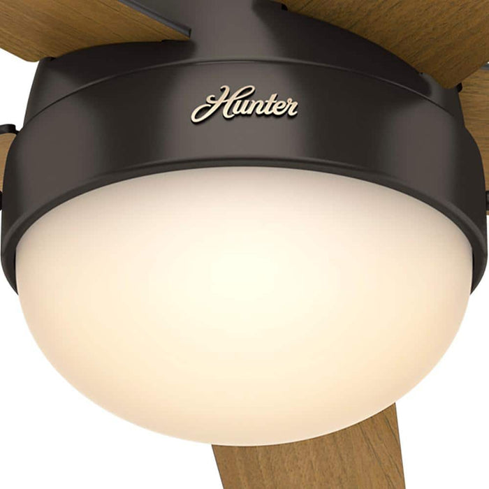Hunter 46" Anslee Low Profile Ceiling Fan with LED Light Kit and Pull Chains