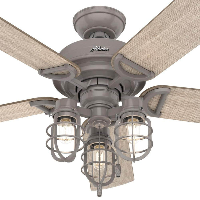 Hunter 52" Starklake Ceiling Fan with LED Light Kit and Pull Chains