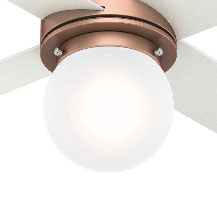 Hunter 52" Hepburn Ceiling Fan with LED Light Kit and Wall Control