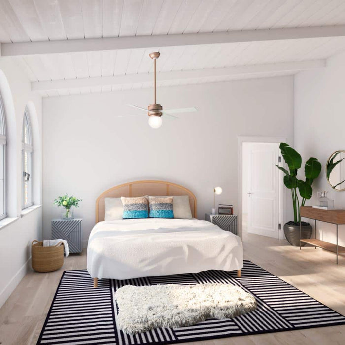 Hunter 52" Hepburn Ceiling Fan with LED Light Kit and Wall Control