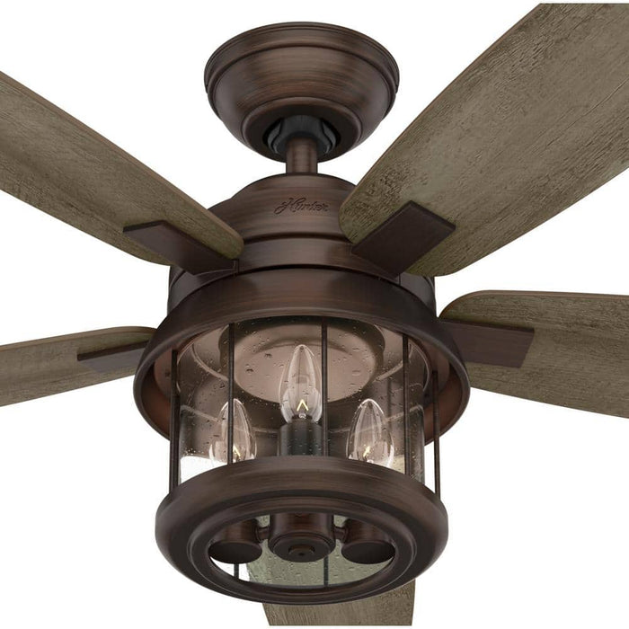 Hunter 52" Coral Bay Ceiling Fan with LED Light Kit and Handheld Remote